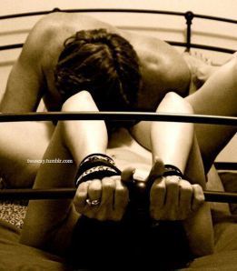 hold onto the bed orgasm