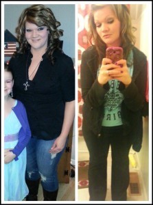 Lydia before and after