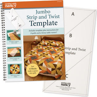 Strip and Twist Jumbo Template Nancy's Notions