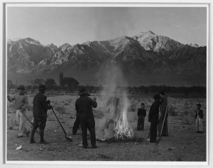Manzanar Relocation Center, California / photograph by Ansel Adams. 1943.