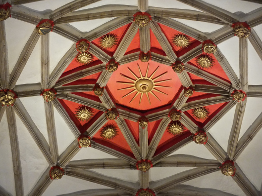 Edward IV's Sunne in Splendour on Tewkesbury Abbey ceiling