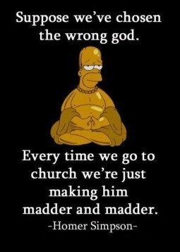 Homer Simpson and God