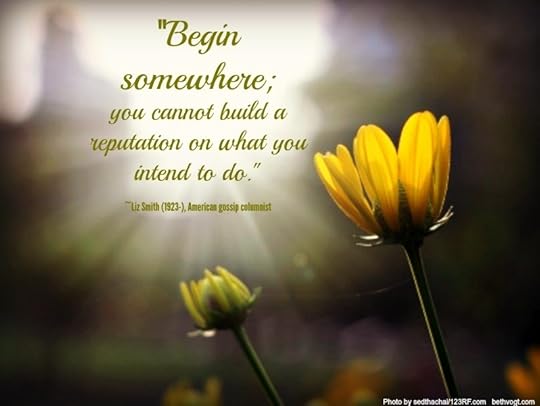 Begin somewhere Liz Smith 2014