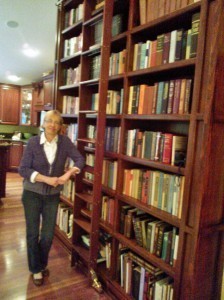 Library shelves in our new house