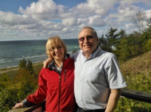 Ken and I at the beach
