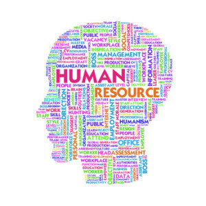 Word cloud business concept, human resource