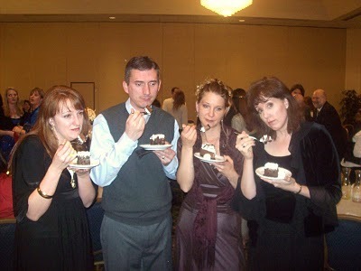 Janette at whitneys with julie, james, and jessica