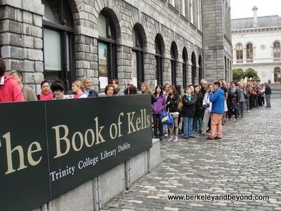 line for The Book of Kells in Dublin, Ireland