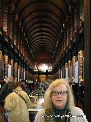 interior of Long Room at Trinity College in Dublin, Ireland