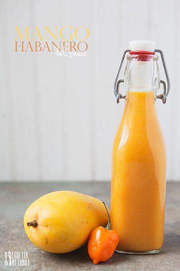 Mango Habanero Hot Sauce #recipe via FoodforMyFamily.com