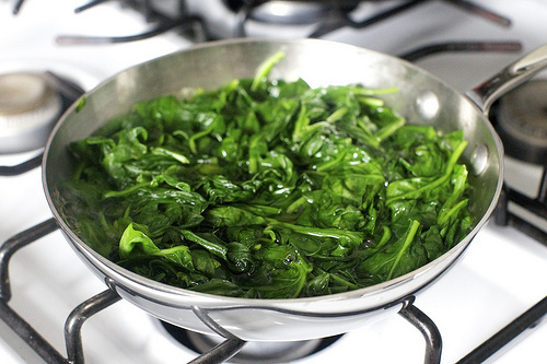 wilted spinach