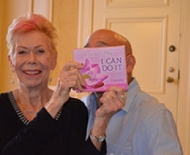 Louise Hay with her Affirmations Calendar