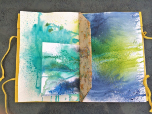 You can bind pages of different sizes into your journal.