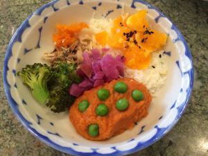 Jelly's Japanese-style meal.