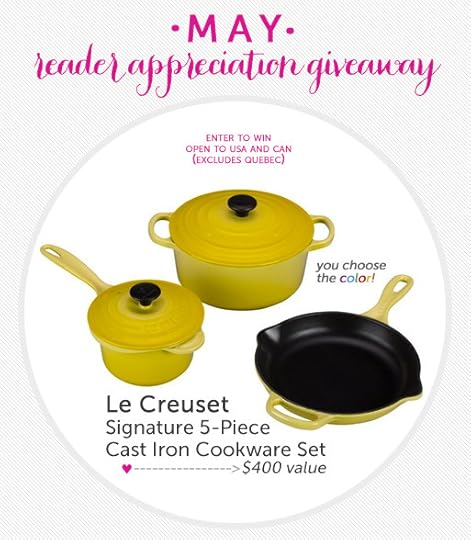 Le Creuset 5 Piece Cast Iron Cookware Giveaway