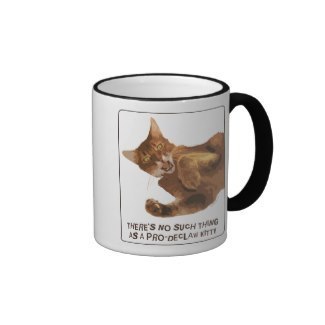 No Declaw Kitty Ringer Mug