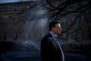 Michael Proffitt on the grounds of Oxford University Press. Credit Andrew Testa for The New York Times