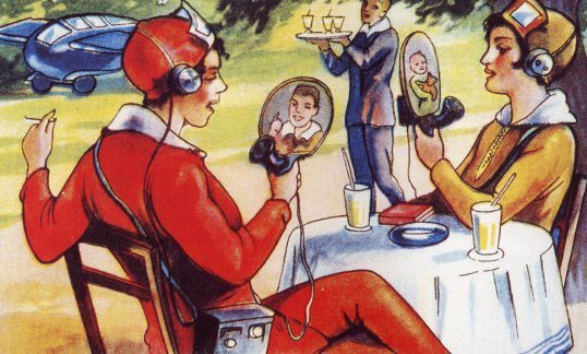 The early vision of smartphones and video calls.