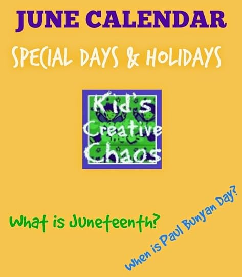 June Calendar of Special Days and Holidays for Activities