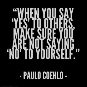 say no