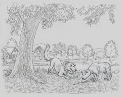 David Opie Dozer drawing