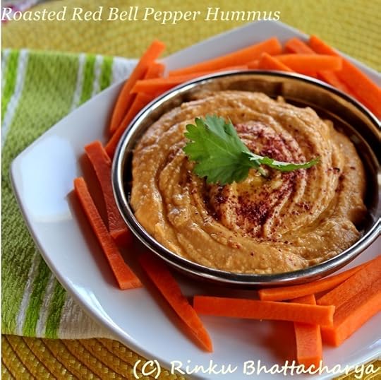 Roasted Red Bell Pepper Hummus