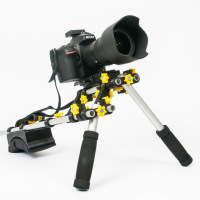 Stabilize your videos with this industry-standard sized shoulder rig.