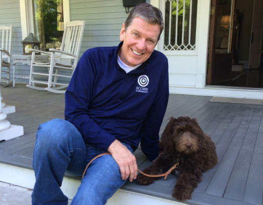 Sitting on the Front Porch with Charlie