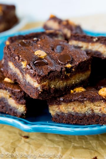 Peanut Butter Stuffed Brownies by sallysbakingaddiction.com