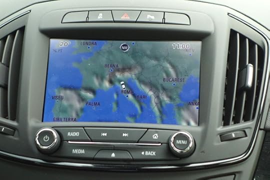 I love all the new technology that makes travel easier than ever. With the help of this rudimentary GPS system, we knew we were in Italy.