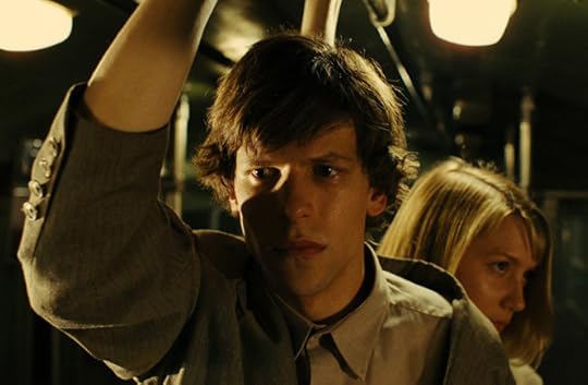 Jesse Eisenberg and Mia Wasikowska in 'The Double' (image courtesy of Magnolia Pictures)