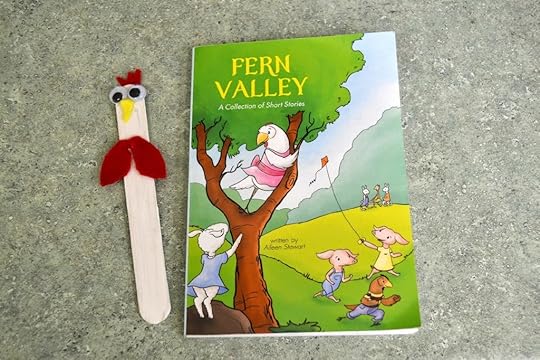 chicken book marks and books with farm animals