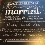 RT wedding invitation