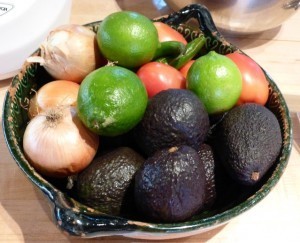 Ingrdients for Homemade Guacamole