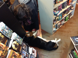 This is Judd getting some quality attention from my friend Francine.