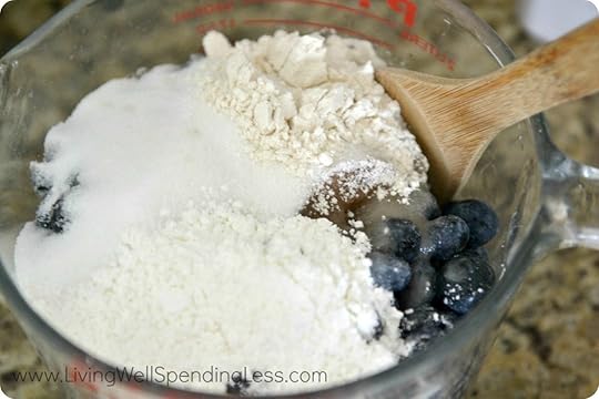 Quick Easy Blueberry Crisp 11