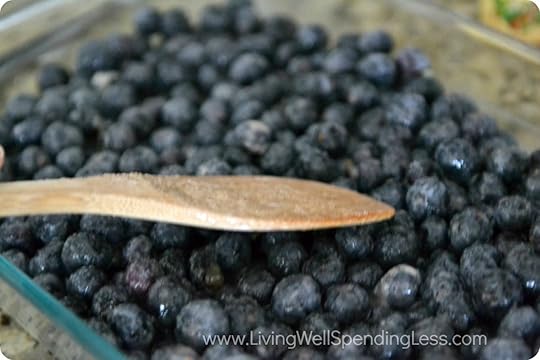 Quick Easy Blueberry Crisp 12