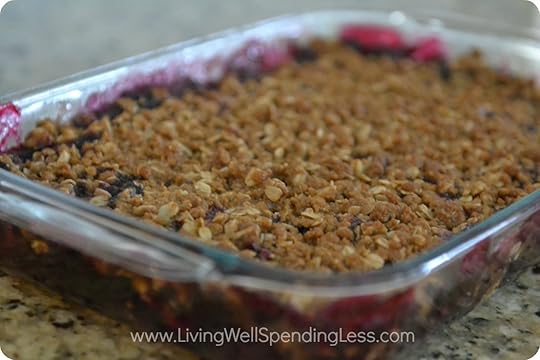 Quick Easy Blueberry Crisp 8