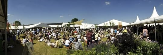 The Hay Festival site. Photo by Finn Beales.