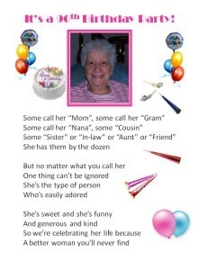 Grandma Mary Birthday