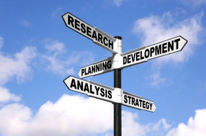 R and D signpost