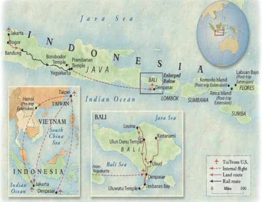 I'll be visiting Java and Bali.