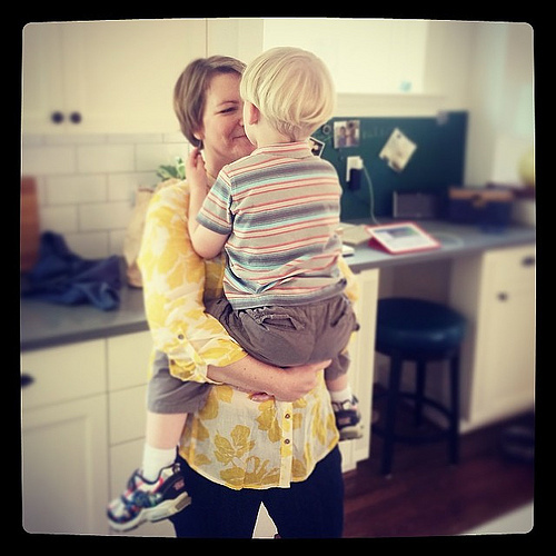 A lovely mom of one of True's preschool friends told me today that the therapist who comes to the school (to work with her daughter who has autism) commented on True's particular emotional awareness, and how empathetic he is. My heart felt such great com