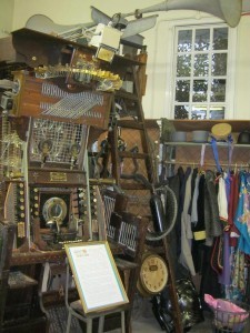 The Story Loom, with 'dressing up' rail behind.