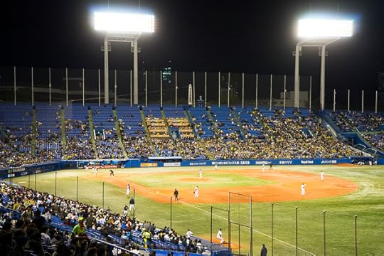 Yakult Swallows at the Meiji Jingu Stadium In Tokyo