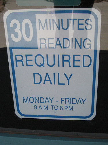 Presidio Public Library sign