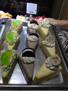 Assorted pie slices