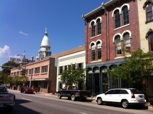 Columbia Street in Lafayette, Indiana