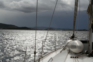 Boat sailing