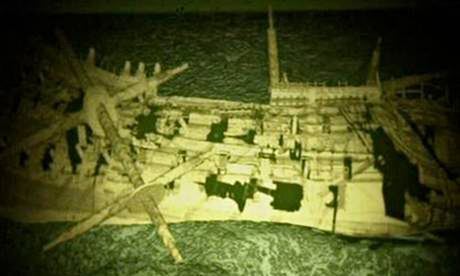A CGI reconstruction of the London wreck